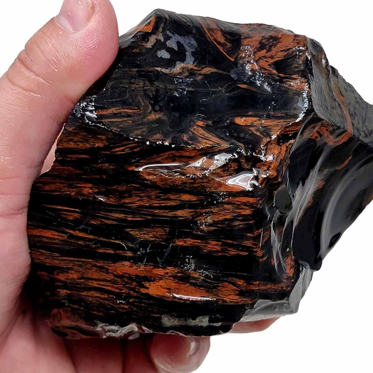 Tri-Flow Obsidian Rough Chunk! - LapidaryCentral