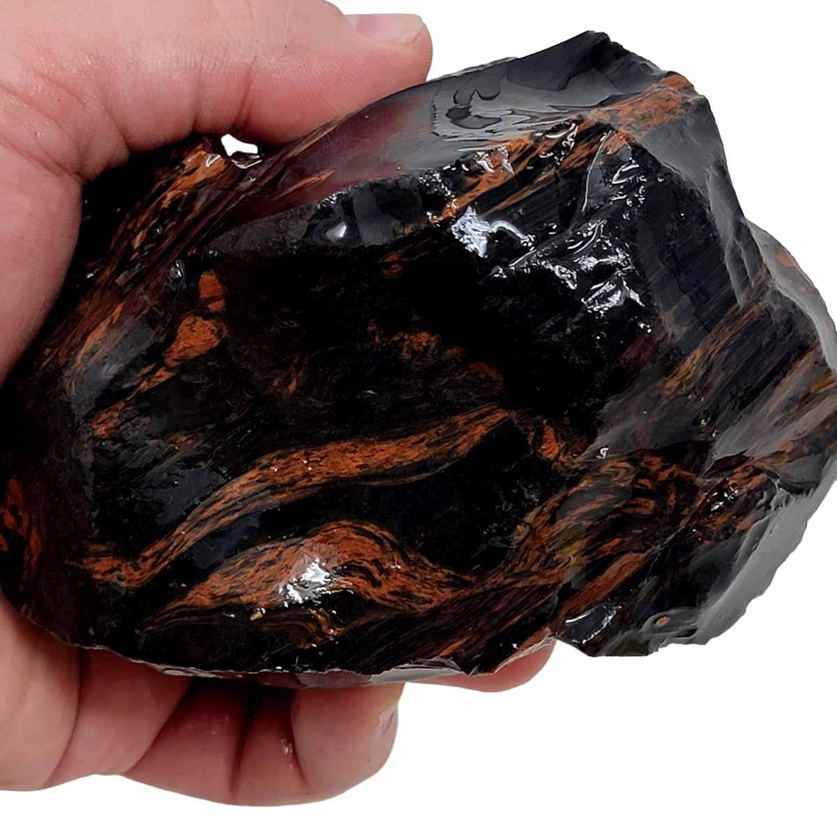 Tri-Flow Obsidian Rough Chunk! - LapidaryCentral