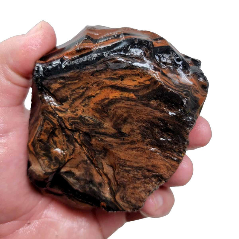 Tri-Flow Obsidian Rough Chunk! - LapidaryCentral