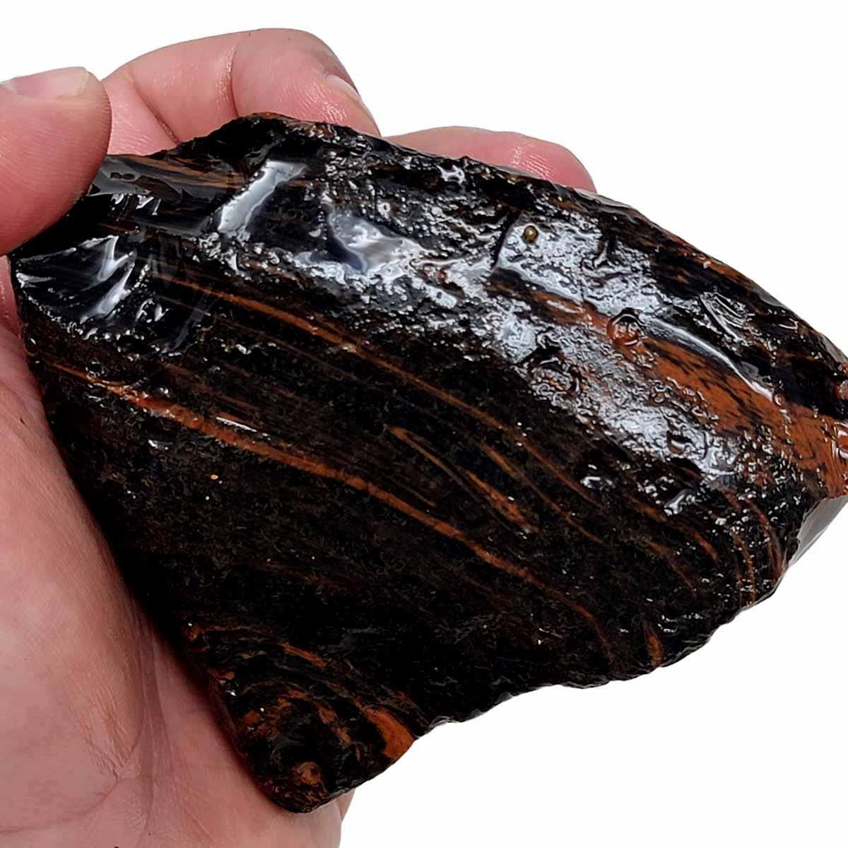 Tri-Flow Obsidian Rough Chunk! - LapidaryCentral