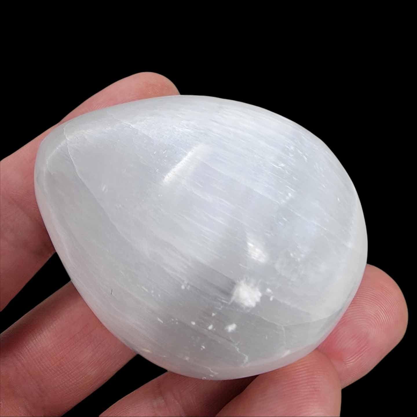 2 1/2 Inch Polished Selenite Eggs Moroccan Quarry! - LapidaryCentral