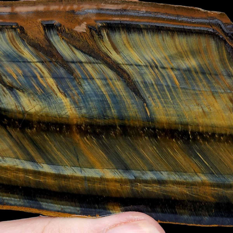 Hawkeye TigerEye Slab!  Lapidary Stone Slab! - LapidaryCentral
