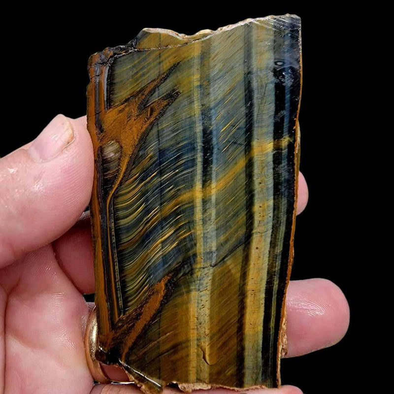 Hawkeye TigerEye Slab!  Lapidary Stone Slab! - LapidaryCentral