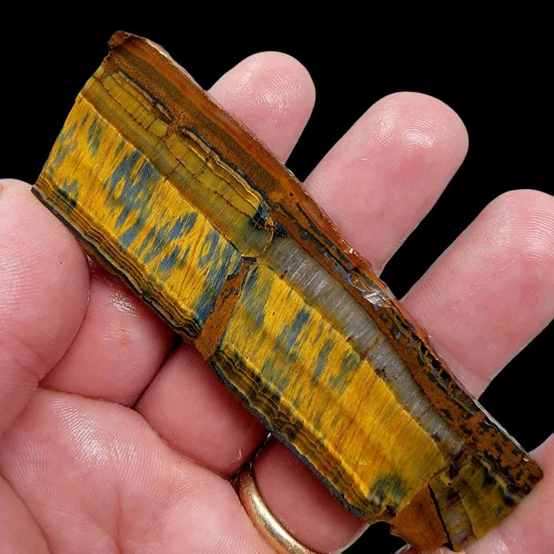 Hawkeye TigerEye Slab!  Lapidary Stone Slab! - LapidaryCentral