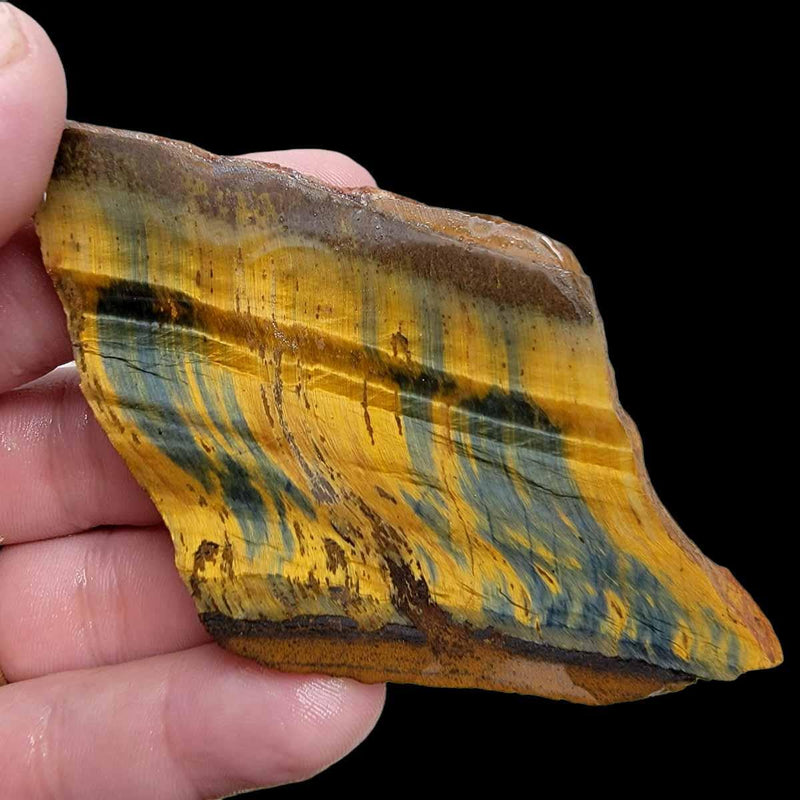 Hawkeye TigerEye Slab!  Lapidary Stone Slab! - LapidaryCentral