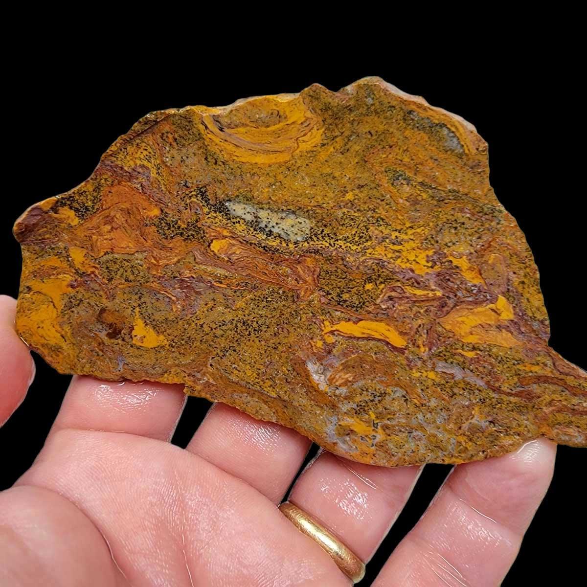 Hidden Canyon Moss Jasper Slab!  Lapidary Stone Slab! - LapidaryCentral