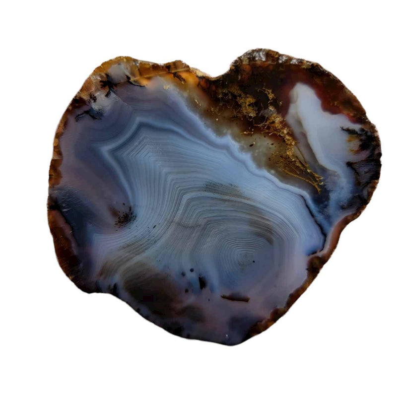 India Black Skin Agate Slab!  Lapidary Stone Slab! - LapidaryCentral