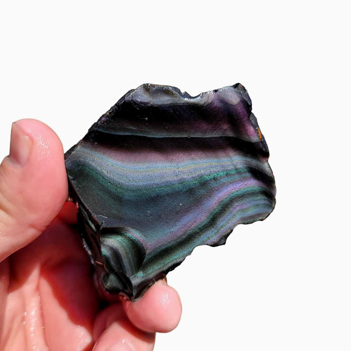 Mexican Jalisco Rainbow Obsidian Rough Chunk! - Lapidary Central