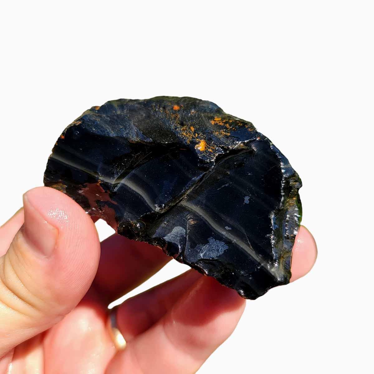 Mexican Jalisco Rainbow Obsidian Rough Chunk! - Lapidary Central