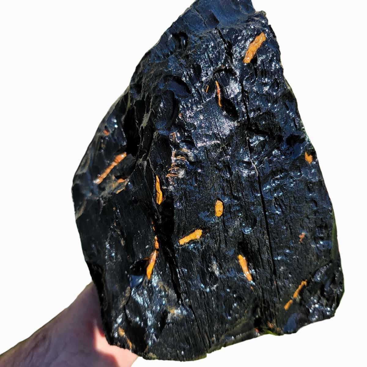 Mexican Jalisco Rainbow and Velvet Mix Obsidian Rough Chunk! - Lapidary Central