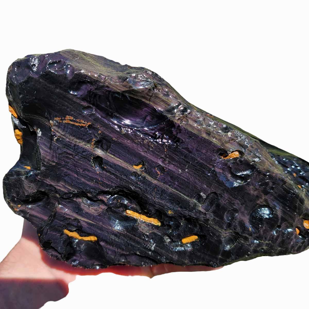 Mexican Jalisco Rainbow and Velvet Mix Obsidian Rough Chunk! - Lapidary Central