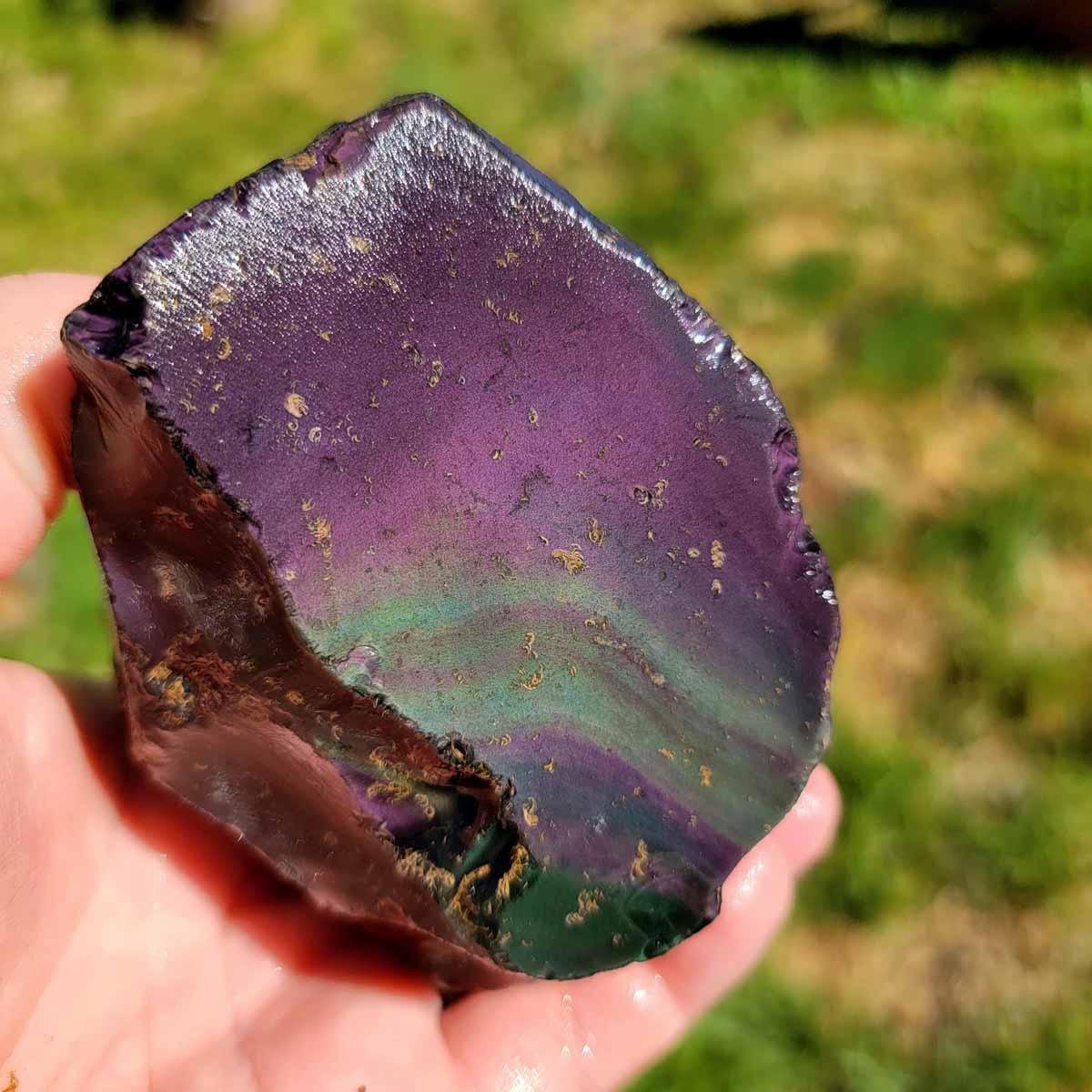 Mexican Jalisco Rainbow Obsidian Rough Chunk! - Lapidary Central