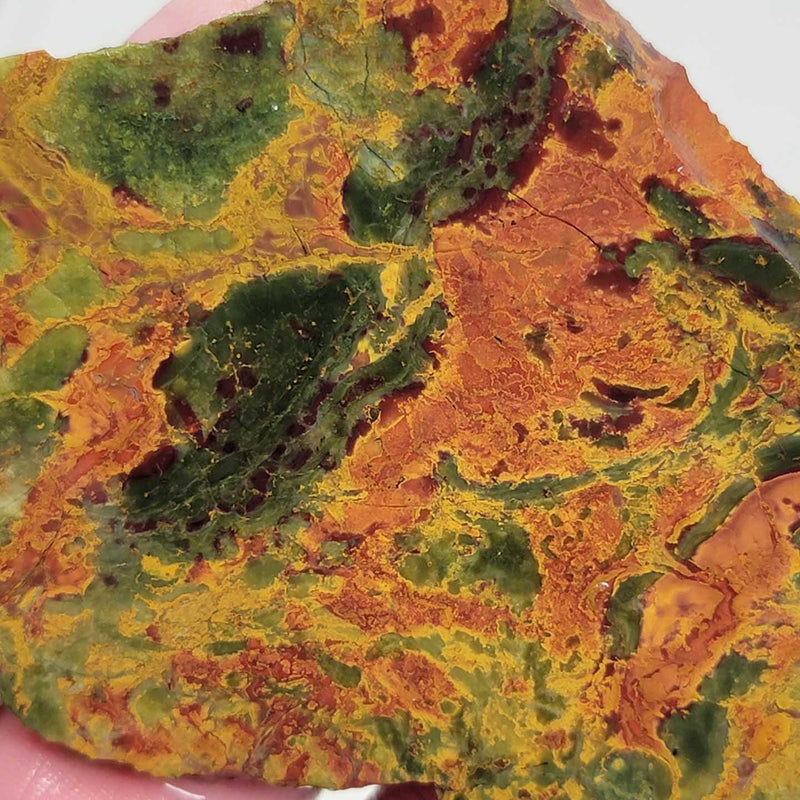 Dragon Jasper Kaleidoscope Jasper Slab!  Lapidary Stone Slab! - LapidaryCentral