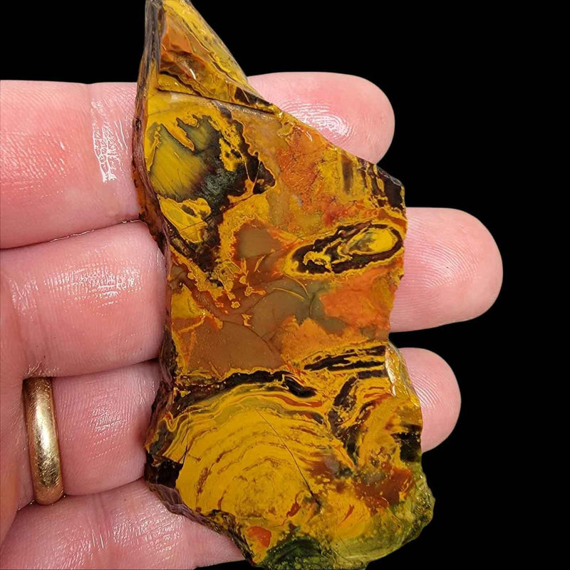 Psychedelic Kaleidoscope Jasper Slab!  Lapidary Stone Slab! - LapidaryCentral