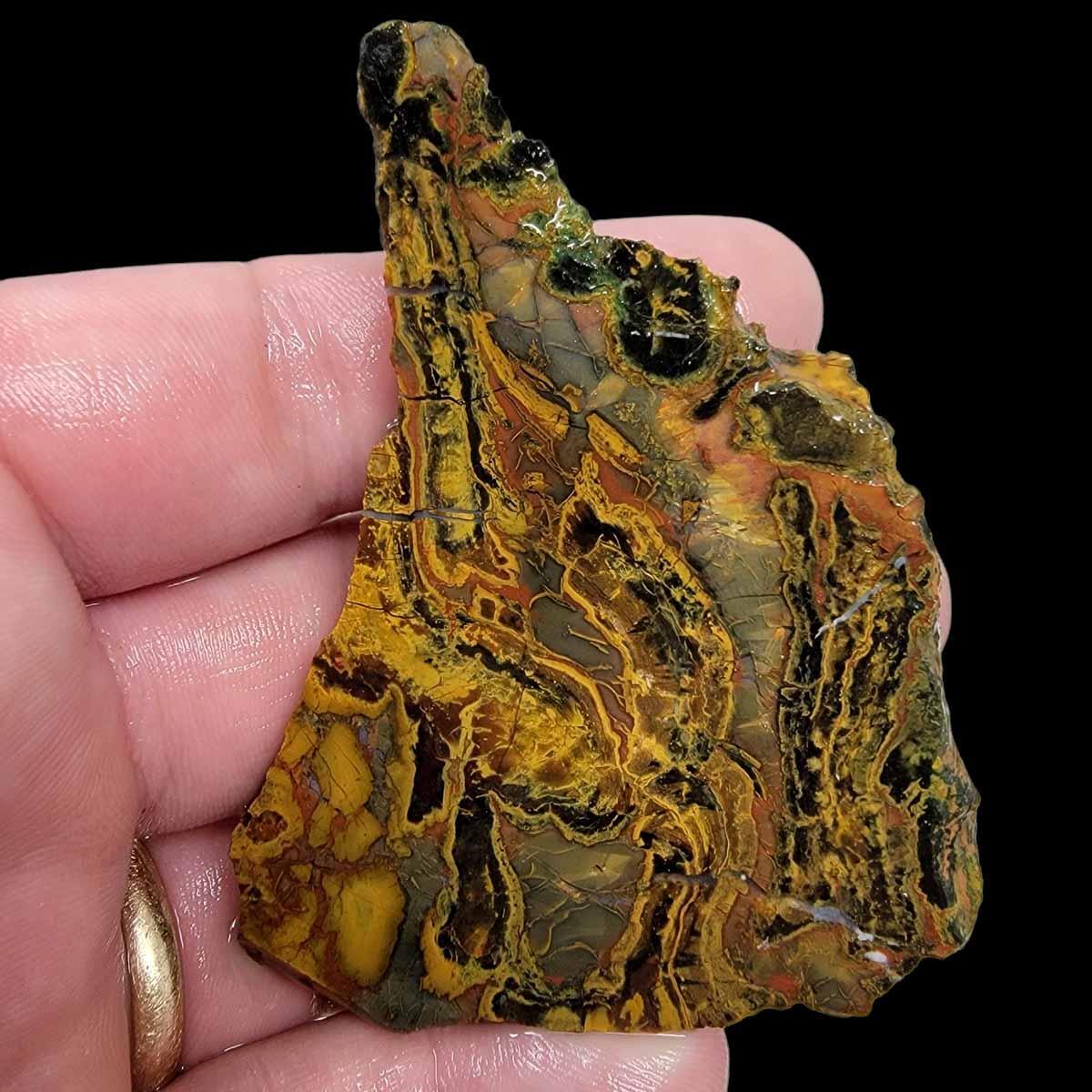 Psychedelic Kaleidoscope Jasper Slab!  Lapidary Stone Slab! - LapidaryCentral