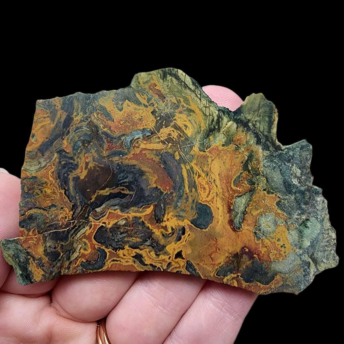 Psychedelic Kaleidoscope Jasper Slab!  Lapidary Stone Slab! - LapidaryCentral