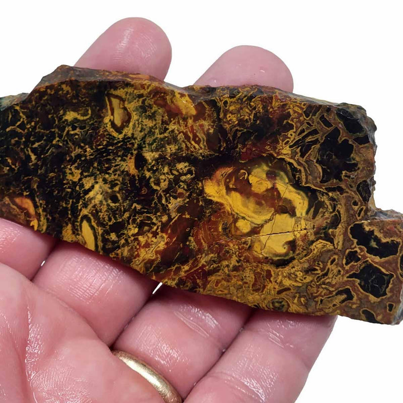 Jurassic Jasper Kaleidoscope Jasper Slab!  Lapidary Stone Slab! - LapidaryCentral
