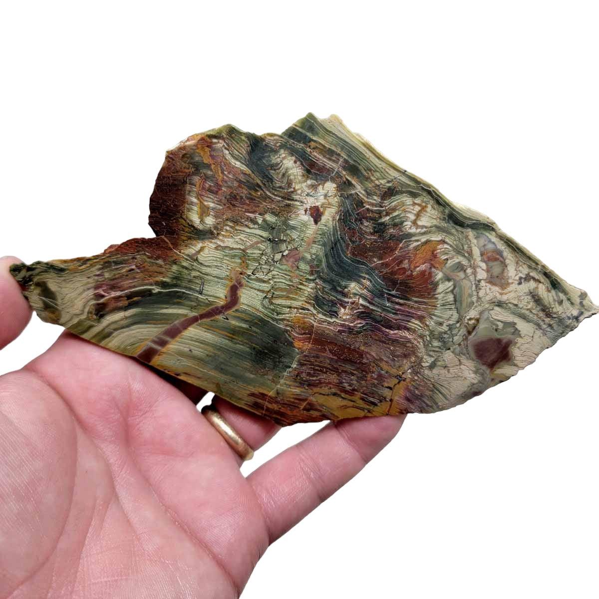 New Vein Kaleidoscope Jasper Slab! Lapidary Stone Slab! - Lapidary Central