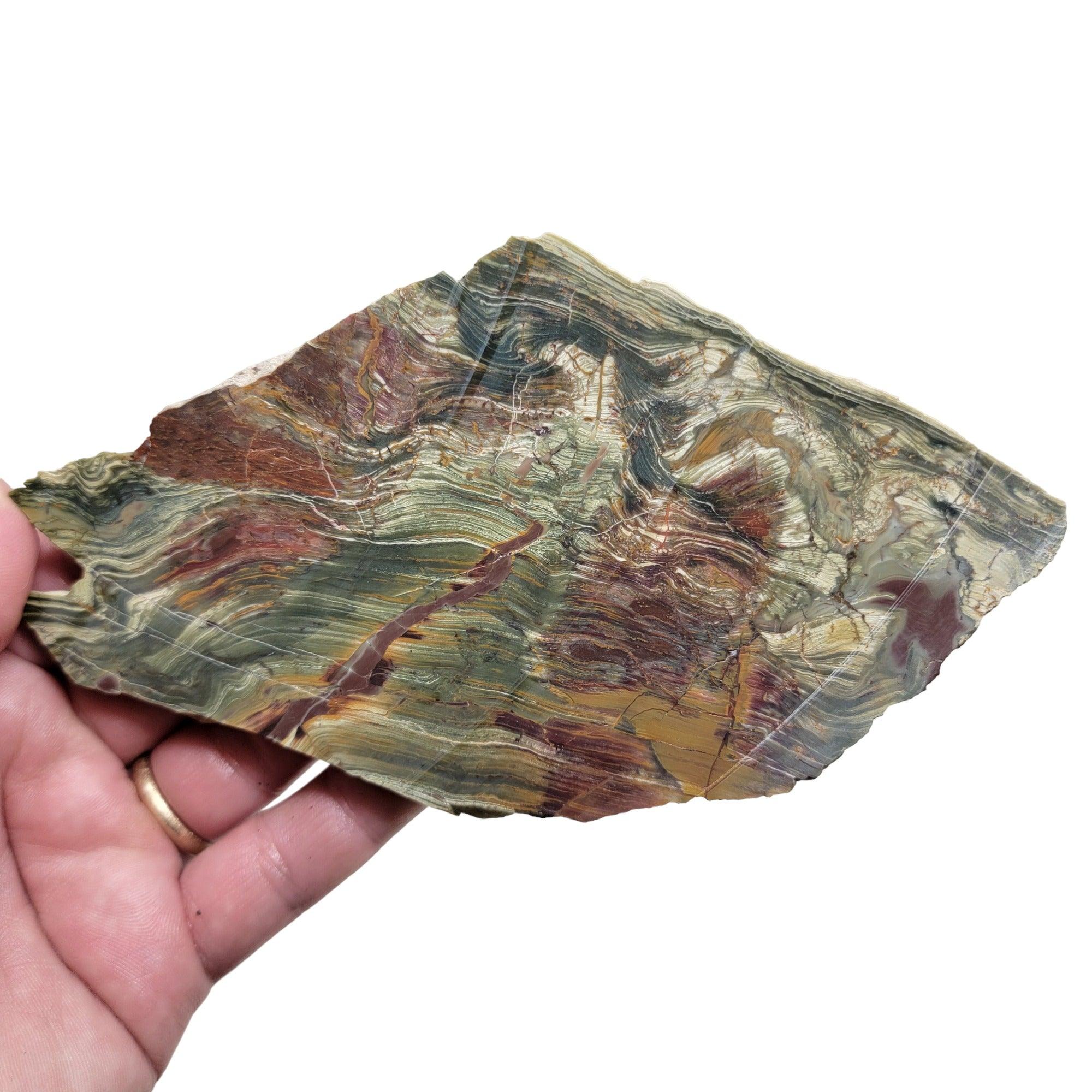 New Vein Kaleidoscope Jasper Slab! Lapidary Stone Slab! - Lapidary Central