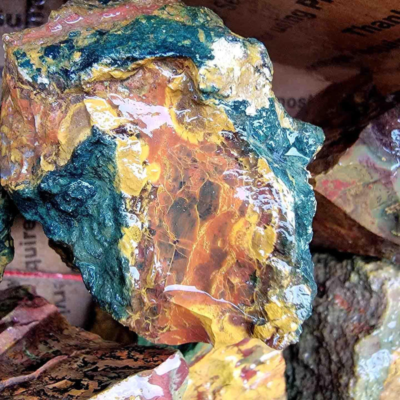 Kaleidoscope Jasper Cutting Trimmer Rough Flatrate! - LapidaryCentral