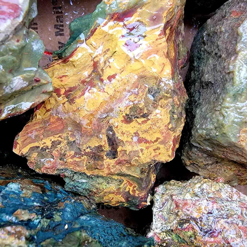 Kaleidoscope Jasper Cutting Trimmer Rough Flatrate! - LapidaryCentral