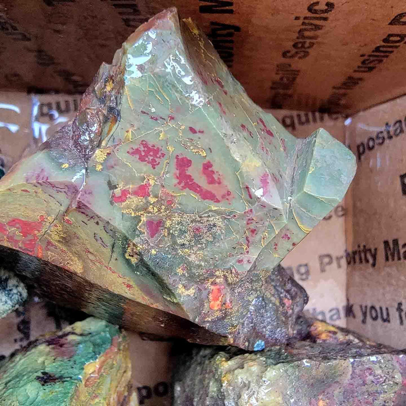 Kaleidoscope Jasper Cutting Trimmer Rough Flatrate! - LapidaryCentral