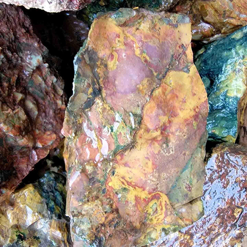 Kaleidoscope Jasper Cutting Trimmer Rough Flatrate! - LapidaryCentral