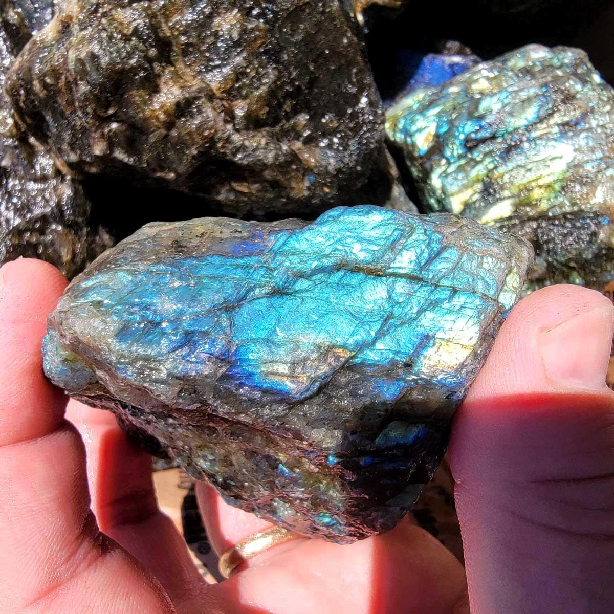 Cutting labradorite store