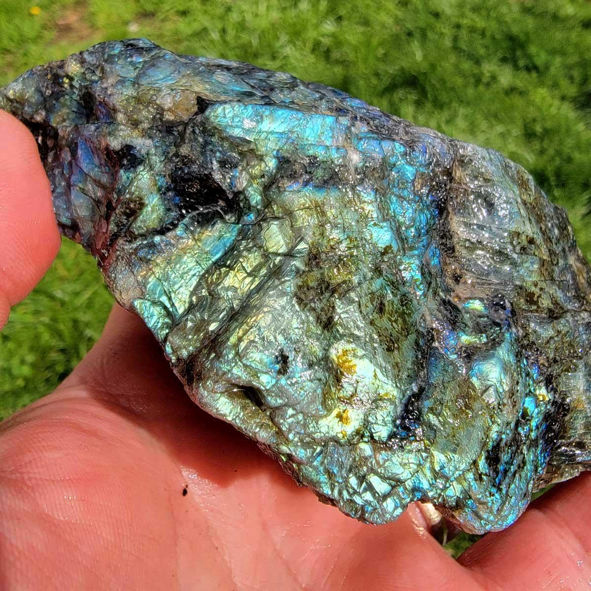 High Grade Labradorite Cutting Rough Batch with Good Flash! - LapidaryCentral