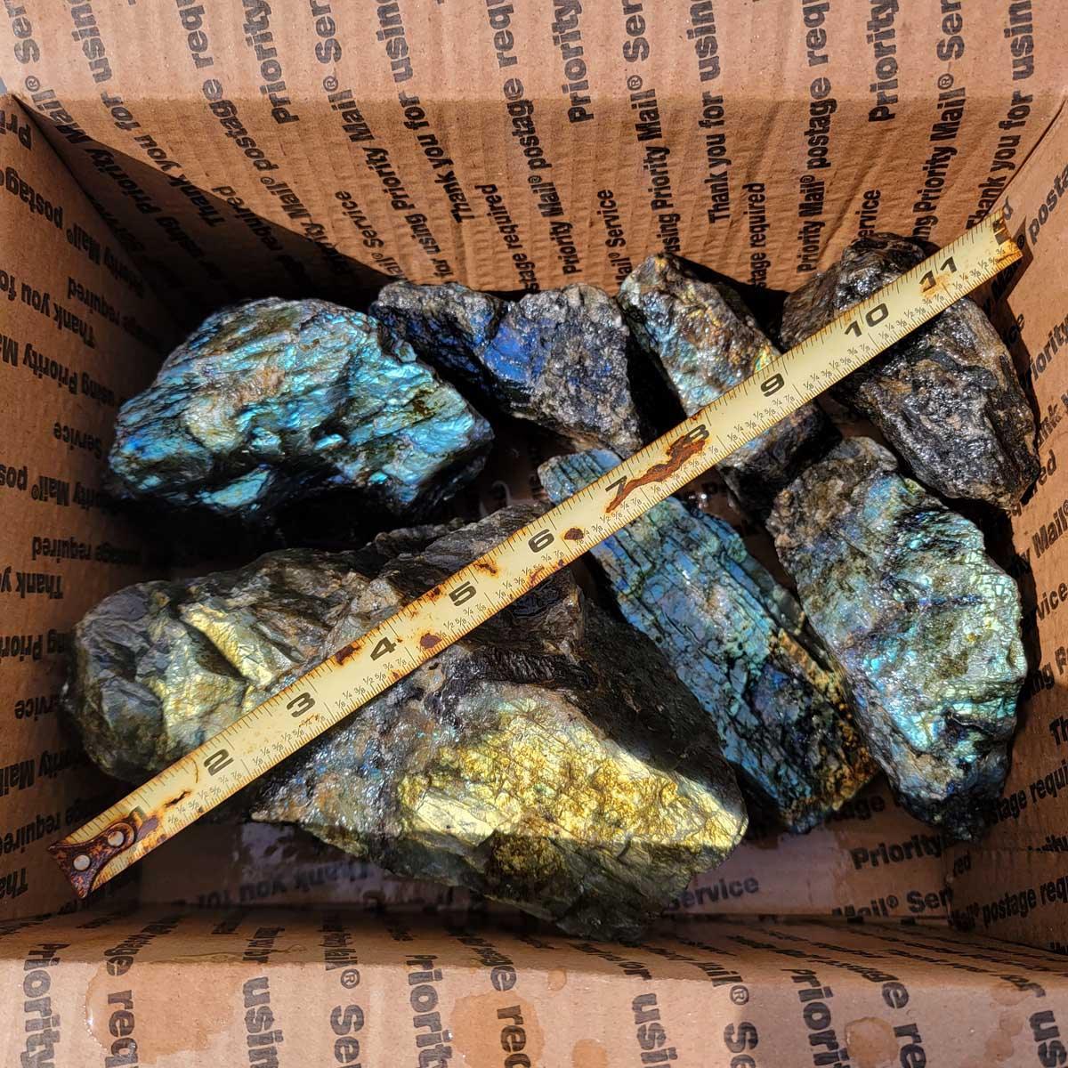 High Grade Labradorite Cutting Rough Batch with Good Flash! - LapidaryCentral