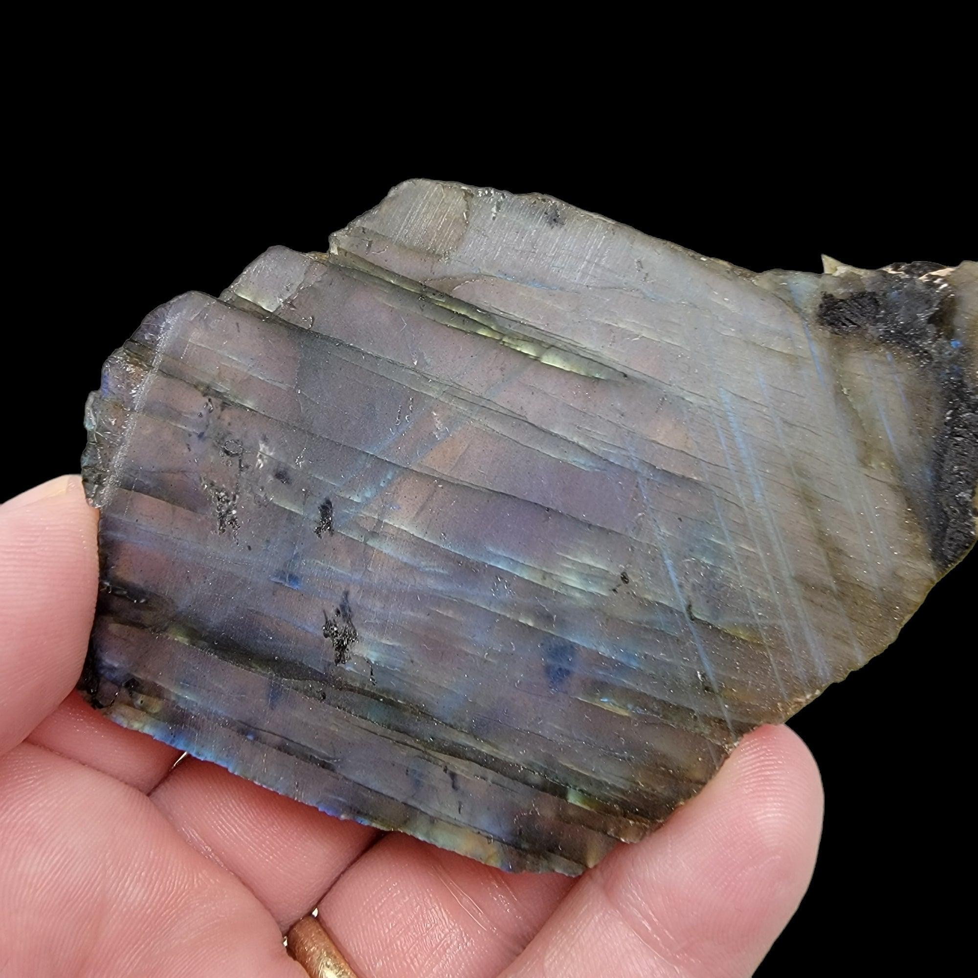 High Flash Labradorite Slab!  Lapidary Stone Slab! - LapidaryCentral