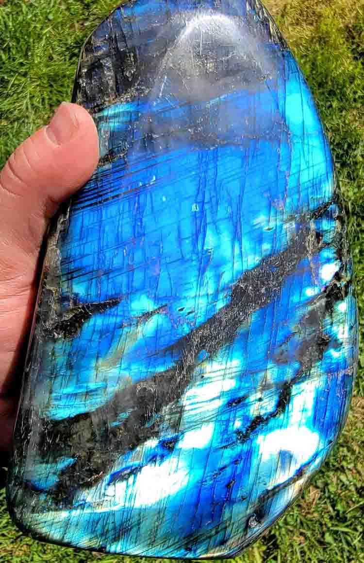 Polished AAA Labradorite Display Specimen!  High Grade! - LapidaryCentral