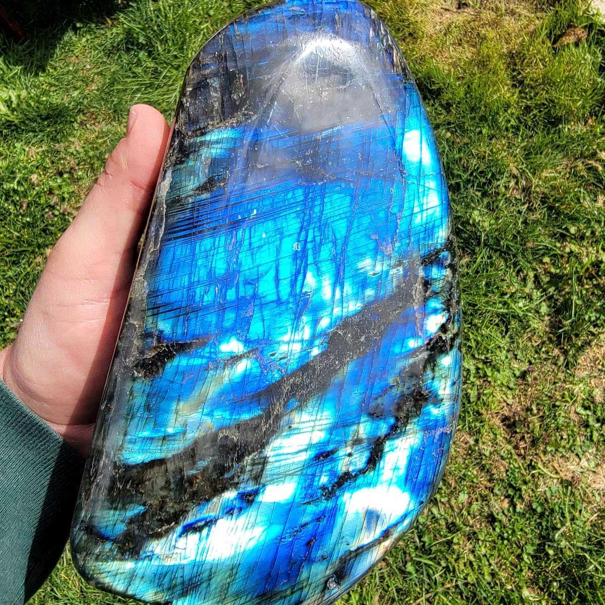 Polished AAA Labradorite Display Specimen!  High Grade! - LapidaryCentral