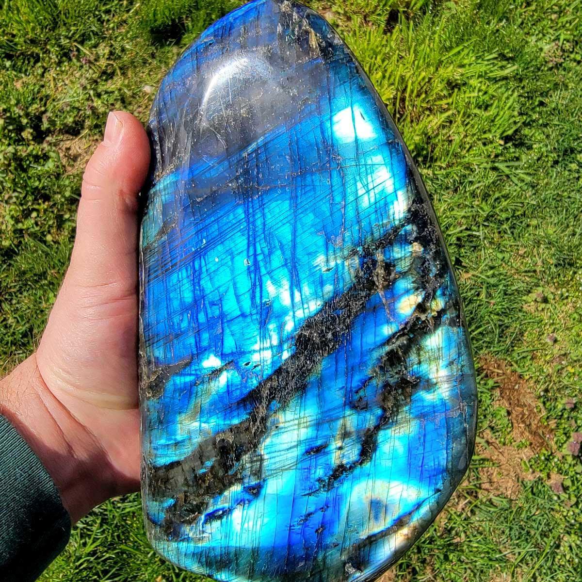 Polished AAA Labradorite Display Specimen!  High Grade! - LapidaryCentral