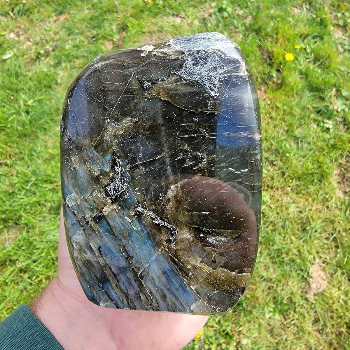 Polished AAA Labradorite Display Specimen!  High Grade! - LapidaryCentral