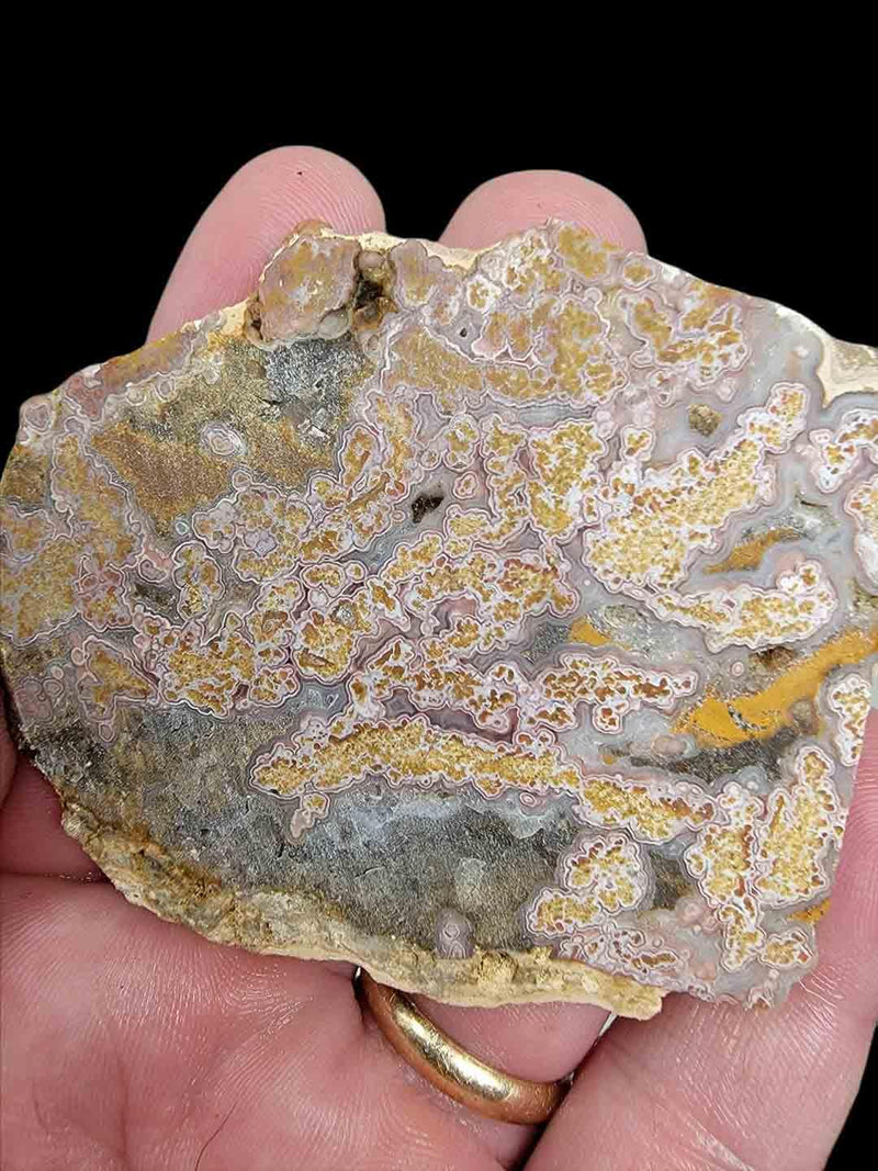 Old Stock Calico Lace Agate Slab!  Lapidary Stone Slab! - LapidaryCentral