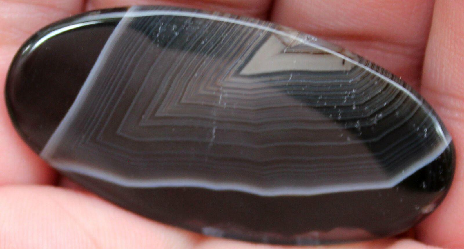 Mystery Dark Blue Fortified Agate Cabochon! - LapidaryCentral