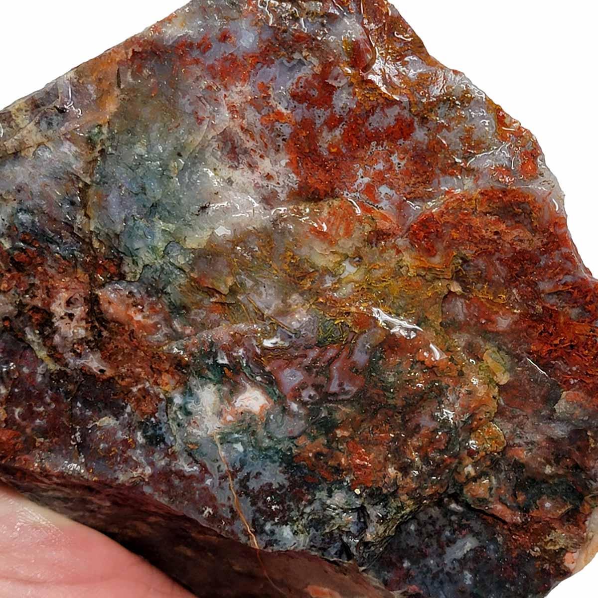 Old Stock Red Lightning Agate Rough Chunk! - LapidaryCentral
