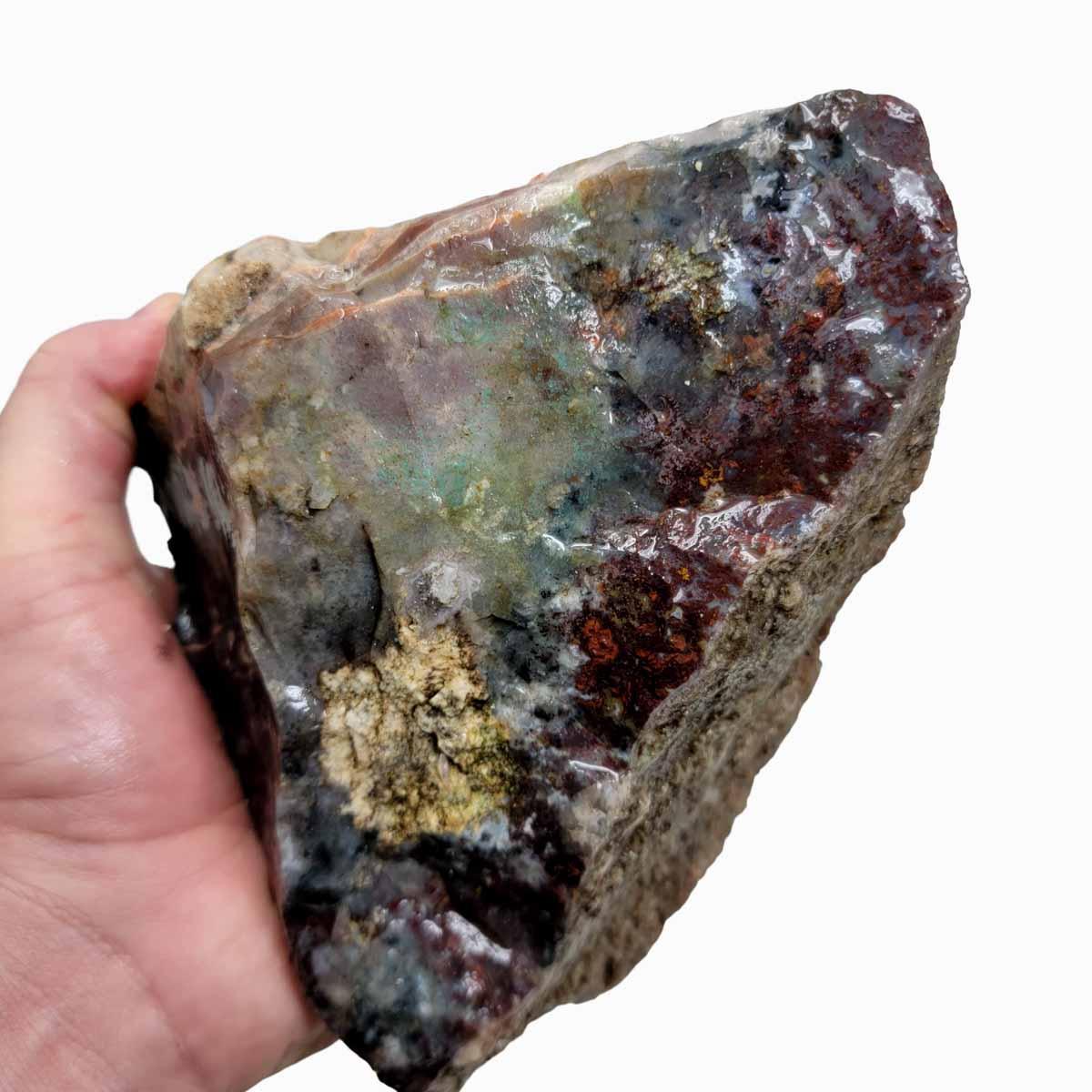 Old Stock Red Lightning Agate Rough Chunk! - LapidaryCentral