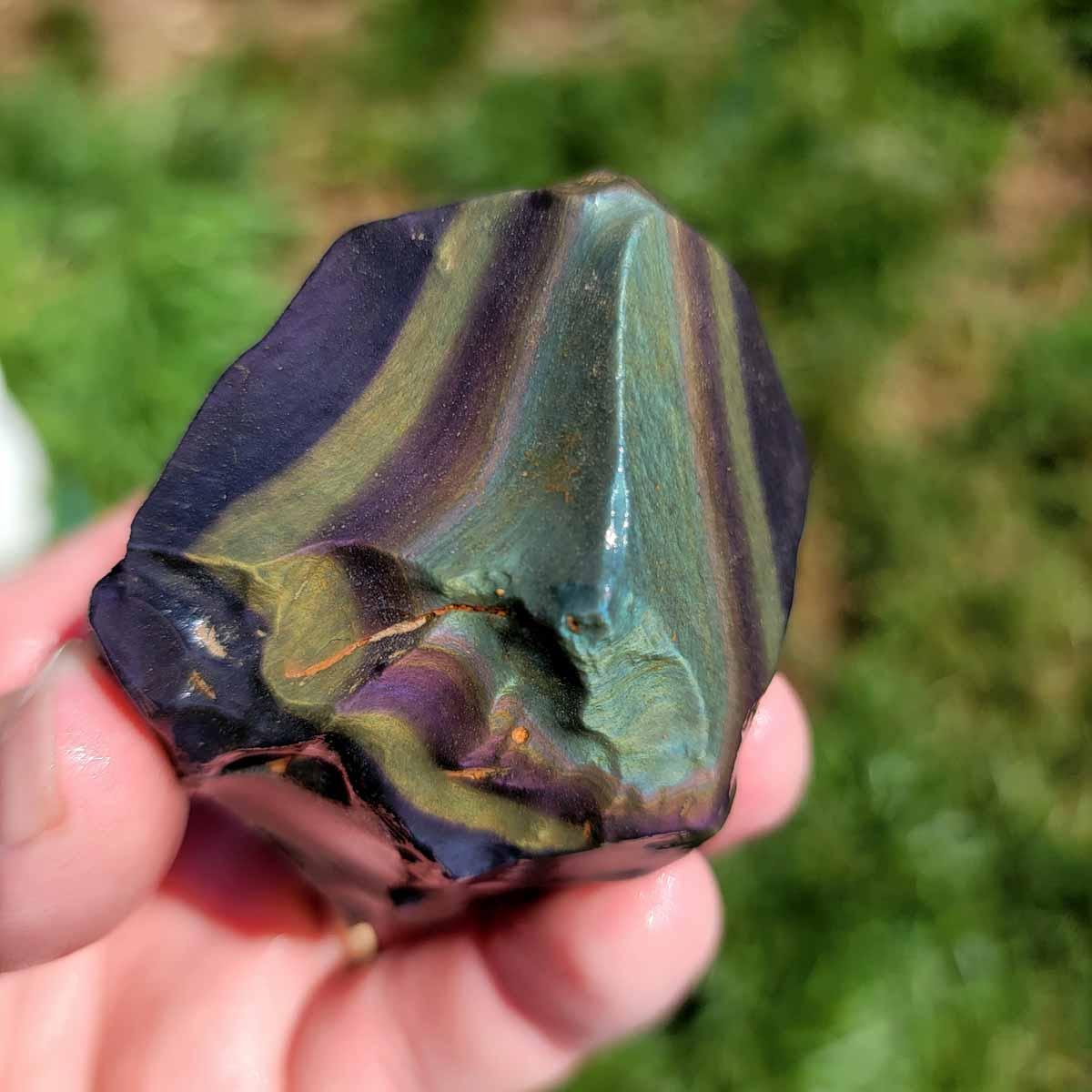 Highgrade Mexican Velvet Obsidian Rough Chunk! - Lapidary Central