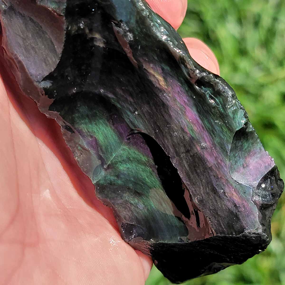 Highgrade Mexican Velvet Obsidian Rough Chunk!