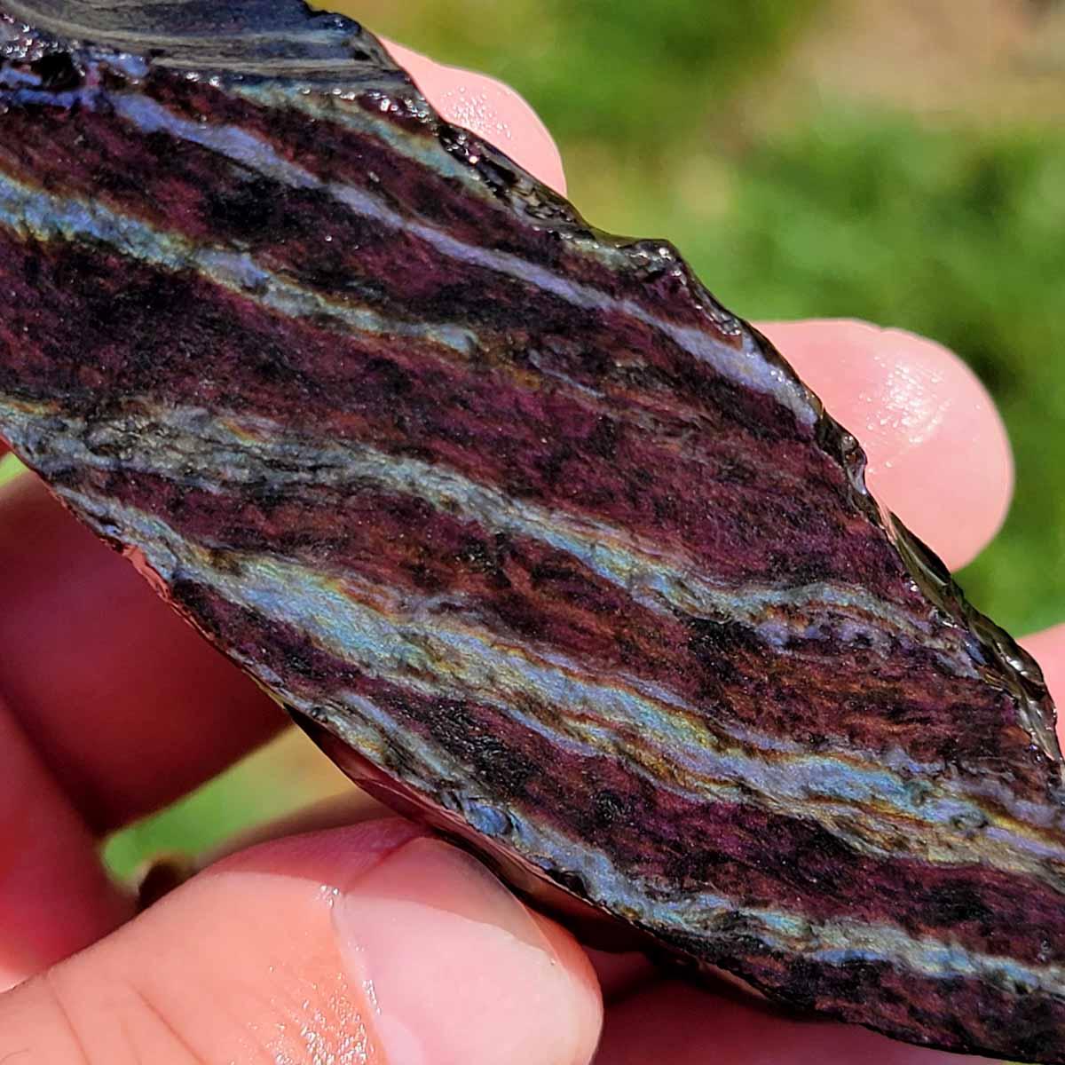 Highgrade Mexican Velvet Obsidian Rough Chunk! - Lapidary Central