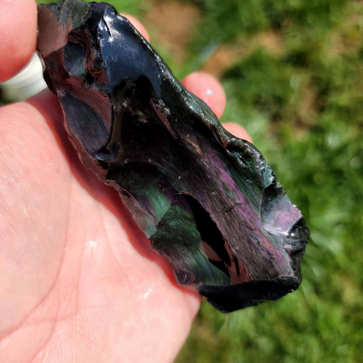 Highgrade Mexican Velvet Obsidian Rough Chunk!