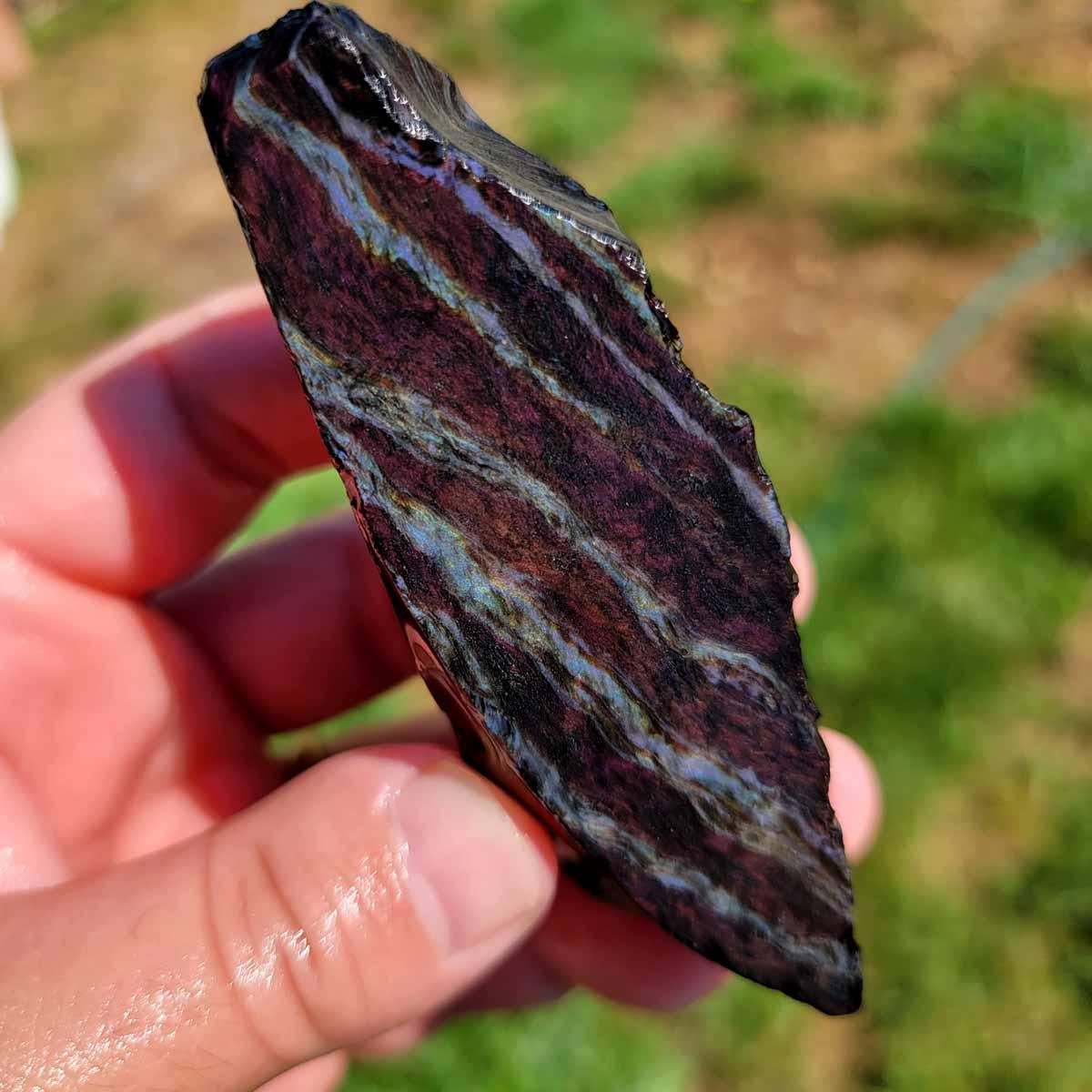 Highgrade Mexican Velvet Obsidian Rough Chunk! - Lapidary Central