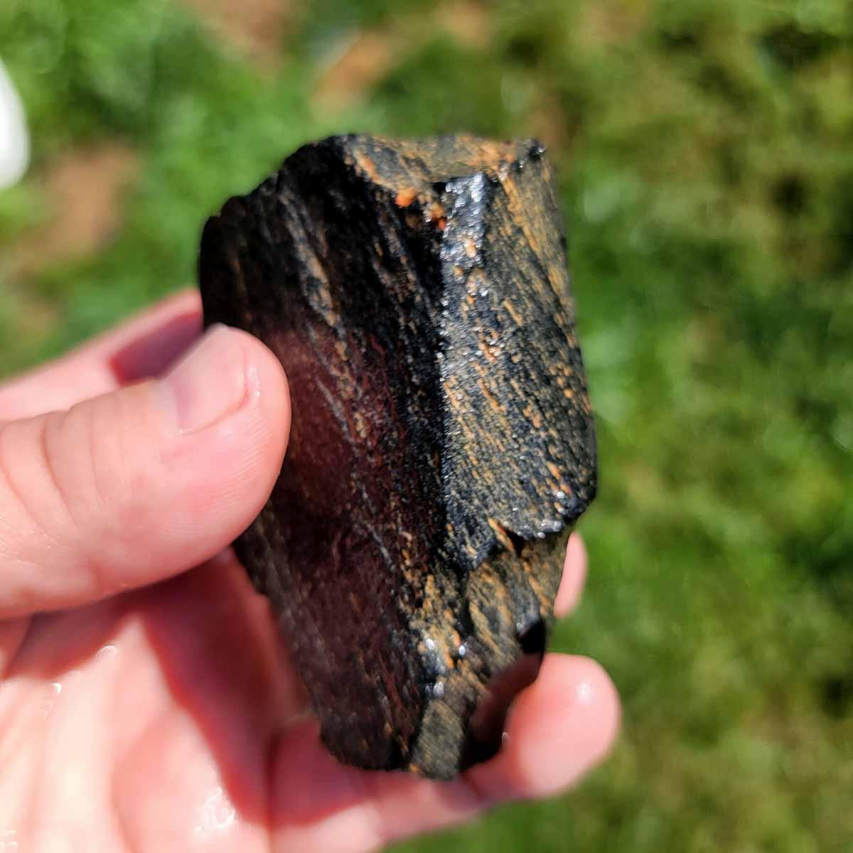 Highgrade Mexican Velvet Obsidian Rough Chunk! - Lapidary Central