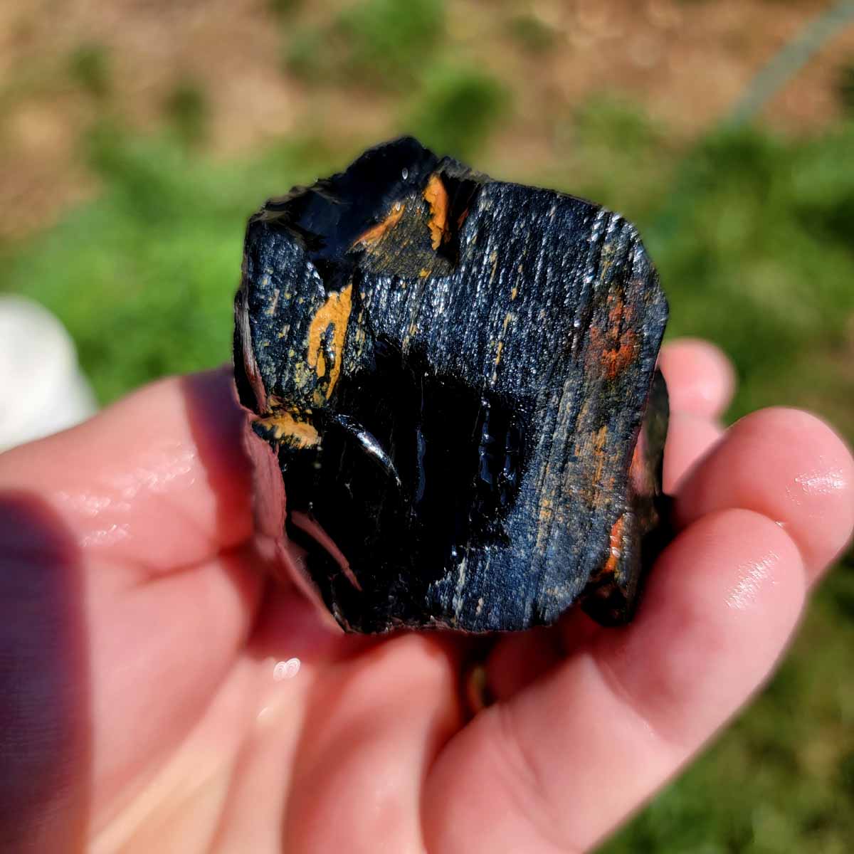 Highgrade Mexican Velvet Obsidian Rough Chunk!