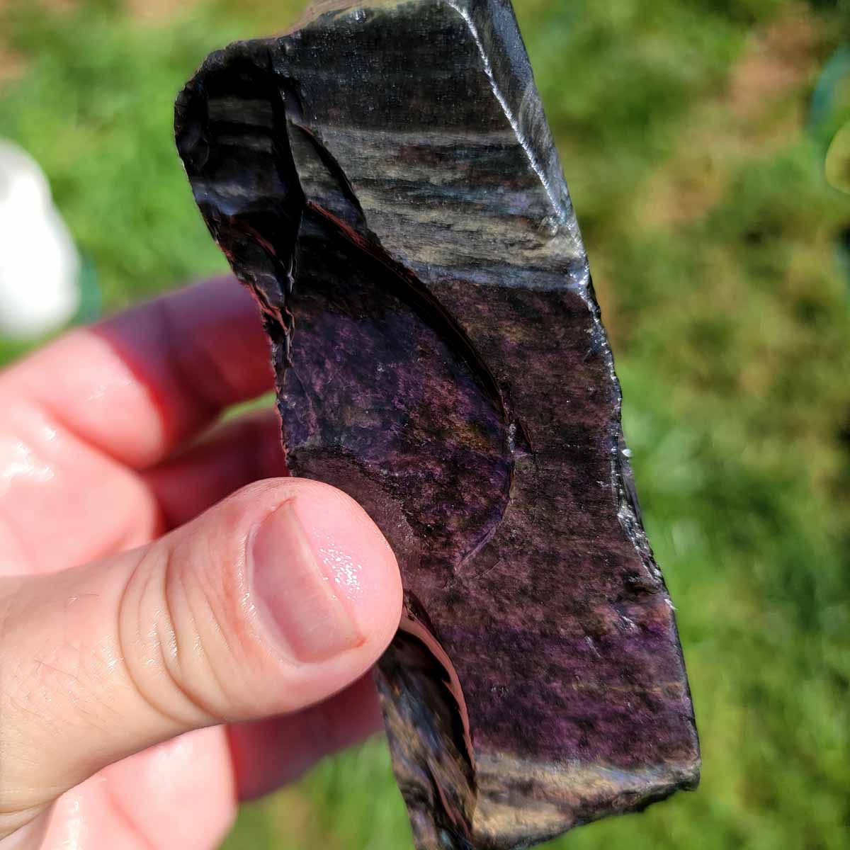 Highgrade Mexican Velvet Obsidian Rough Chunk!