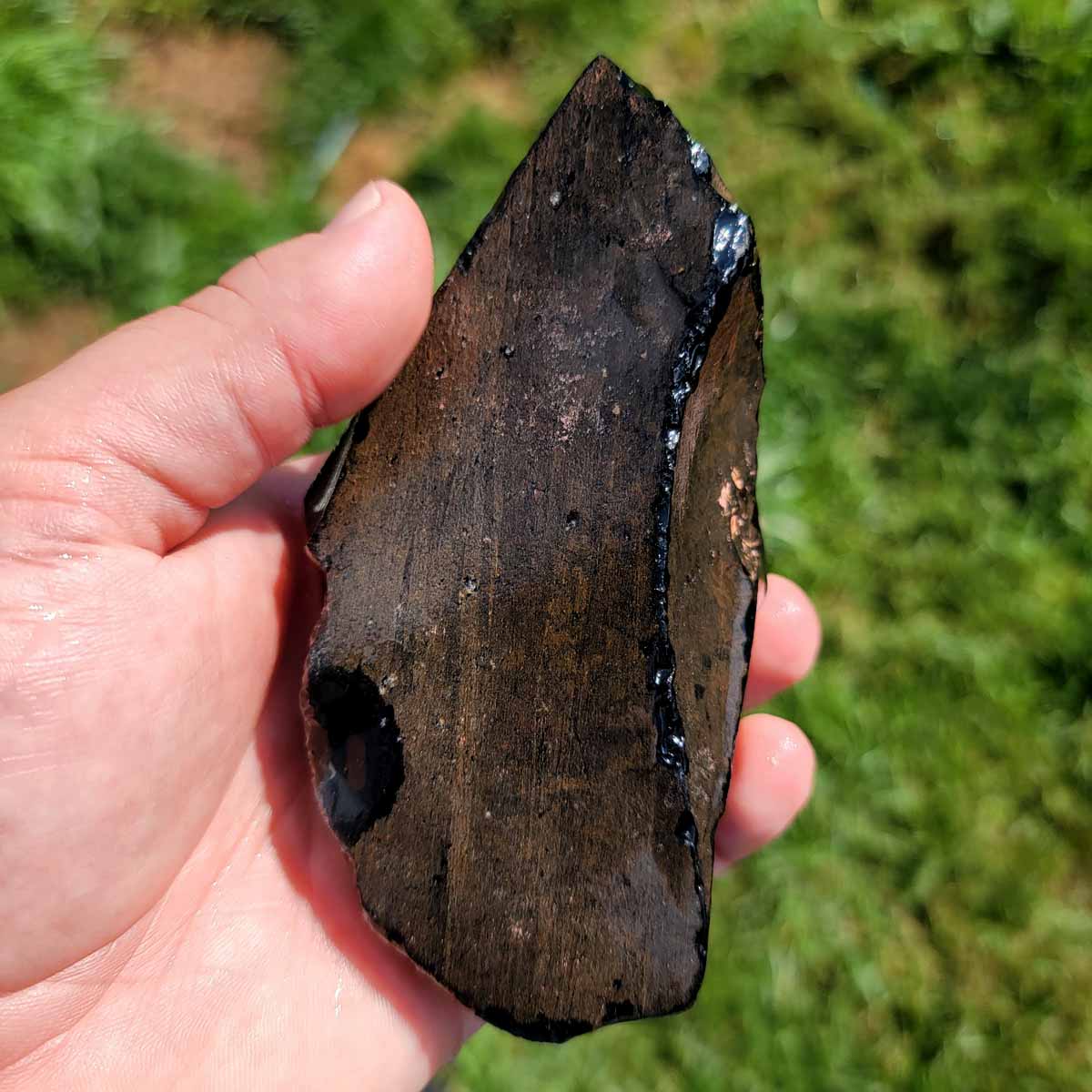 Highgrade Mexican Velvet Obsidian Rough Chunk!