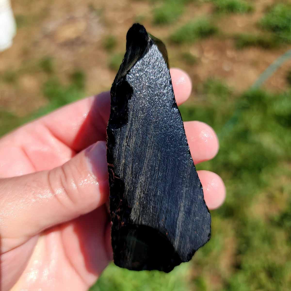 Highgrade Mexican Velvet Obsidian Rough Chunk! - Lapidary Central