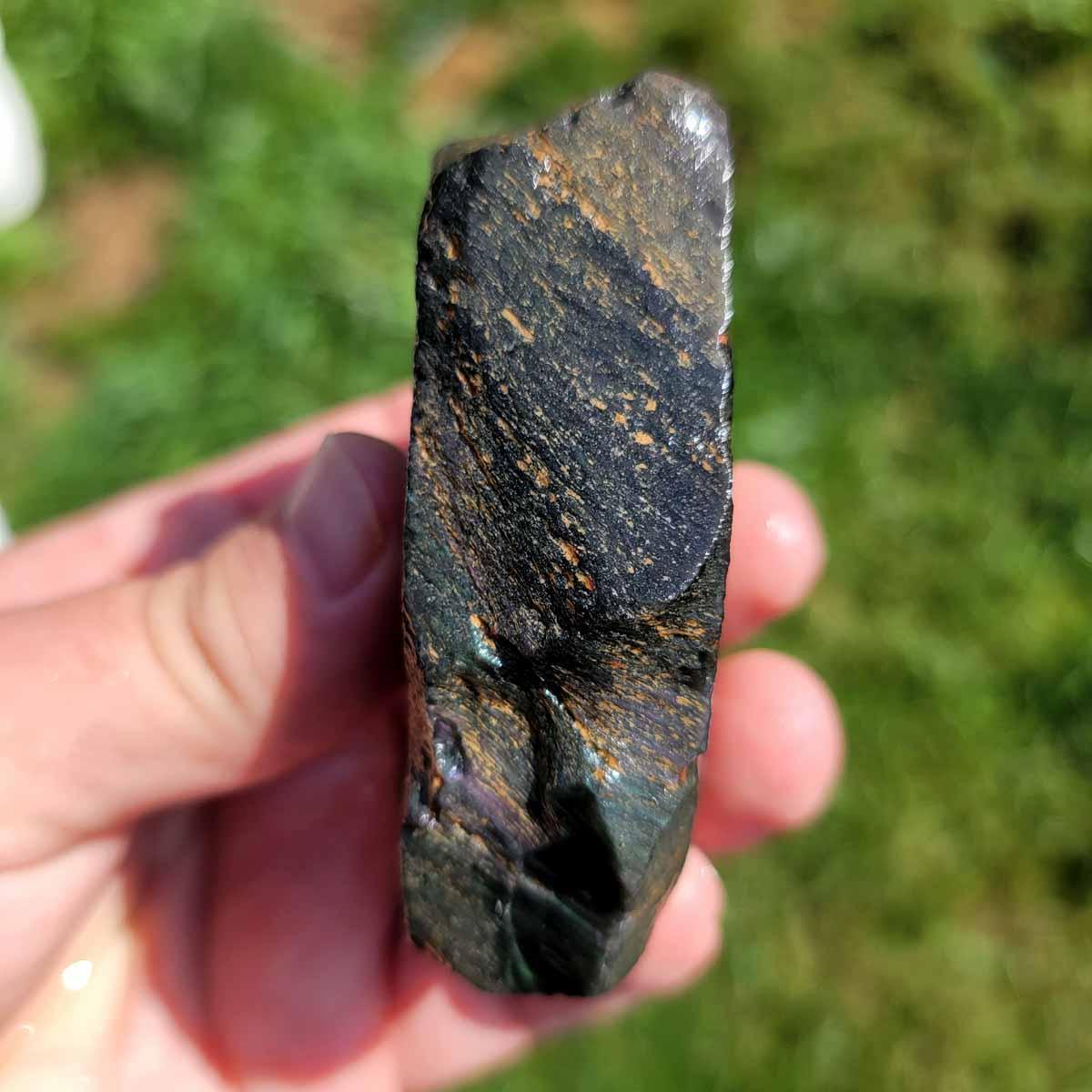 Highgrade Mexican Velvet Obsidian Rough Chunk! - Lapidary Central